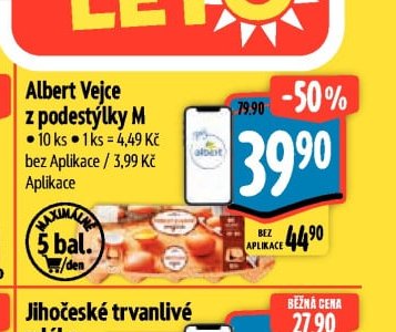 Albert Vejce z podestýlky M