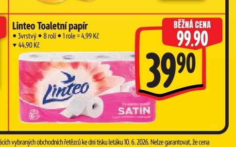 Linteo Toaletní papír