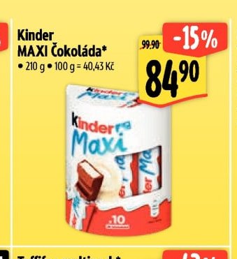 Kinder MAXI Čokoláda