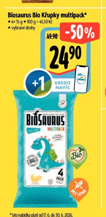 Biosaurus Bio Křupky multipack