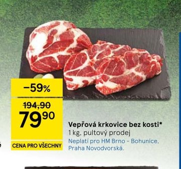 Vepřová krkovice bez kosti