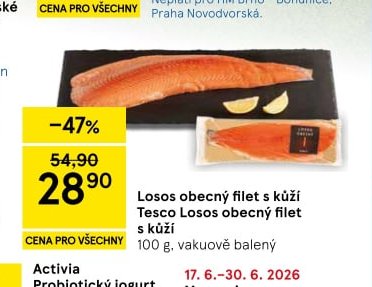 Losos obecný filet s kůží