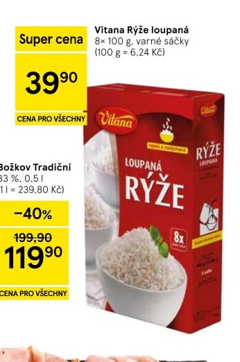 Vitana Rýže loupaná 8x100 g