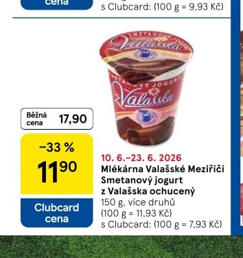 Mlékárna Valašské Meziříčí Smetanový jogurt