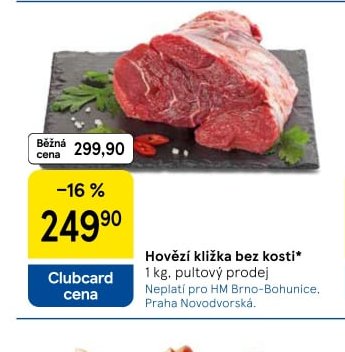 Hovězí kližka bez kosti