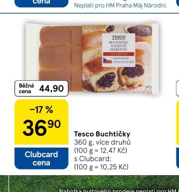 Tesco Buchtičky