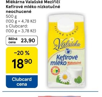 Mlékárna Valašské Meziříčí Kefírové mléko nízkotučné