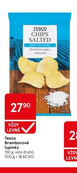Tesco Chips salted