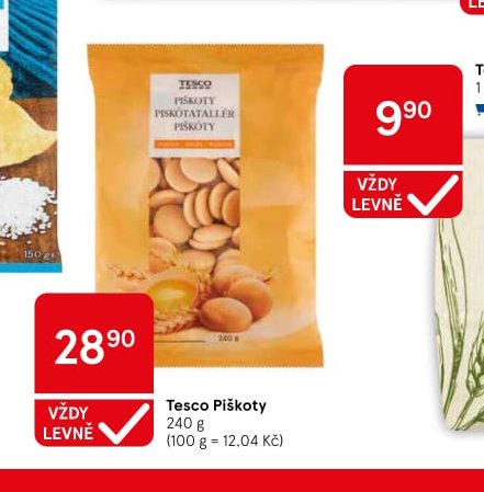 Tesco Piškoty