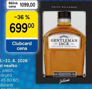 Jack Daniel's Gentleman Jack 40%, 0,7 l
