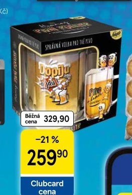 Pivní sklenice s potiskem 500 ml