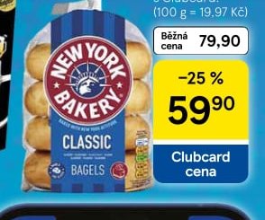 New York Bakery Bagel 300 g