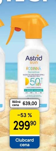 Astrid Dětské mléko na opalování ve spreji SPF50+ 270 ml