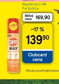 Off! Repelent max 100 ml