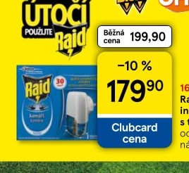 Raid Elektrický insekticid s tekutou náplní odpařovač + náplň 21 ml