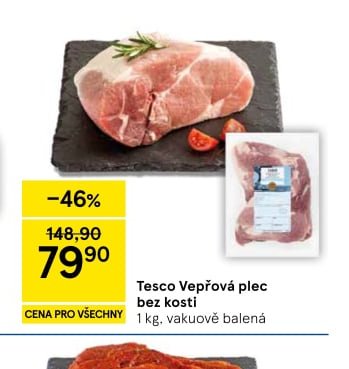 Tesco Vepřová plec bez kosti