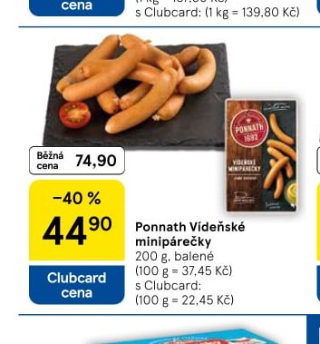 Ponnath Vídeňské minipárečky