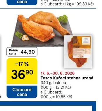 Tesco Kuřecí stehna uzená
