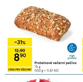Proteinové večerní pečivo