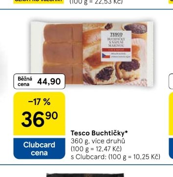Tesco Buchtičky