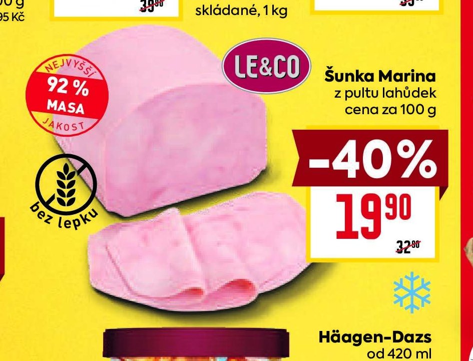 Šunka Marina z pultu lahůdek