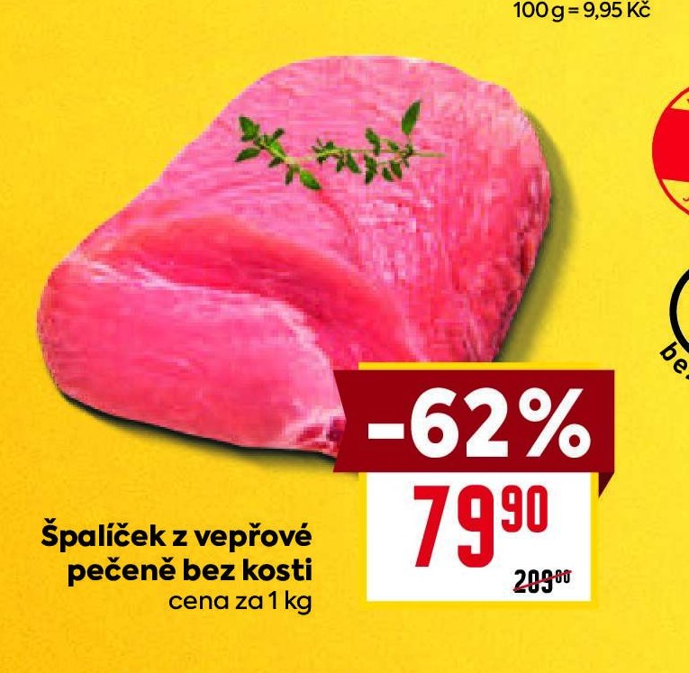 Špalíček z vepřové pečeně bez kosti