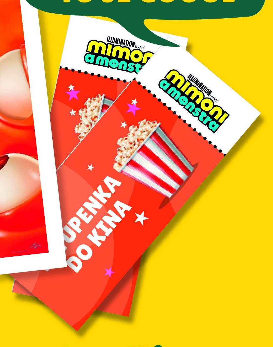 Vstupenka do kina na film Mimoni a monstra