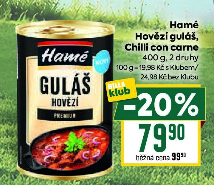 Hamé Hovězí guláš, Chilli con carne
