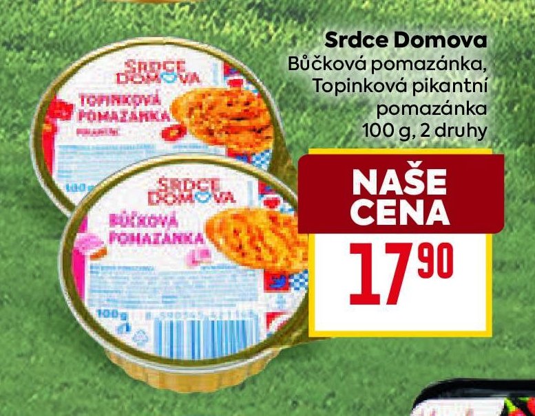 Srdce Domova Bůčková pomazánka, Topinková pikantní pomazánka