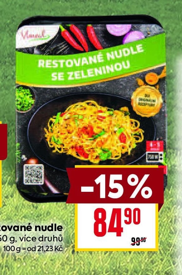 Restované nudle