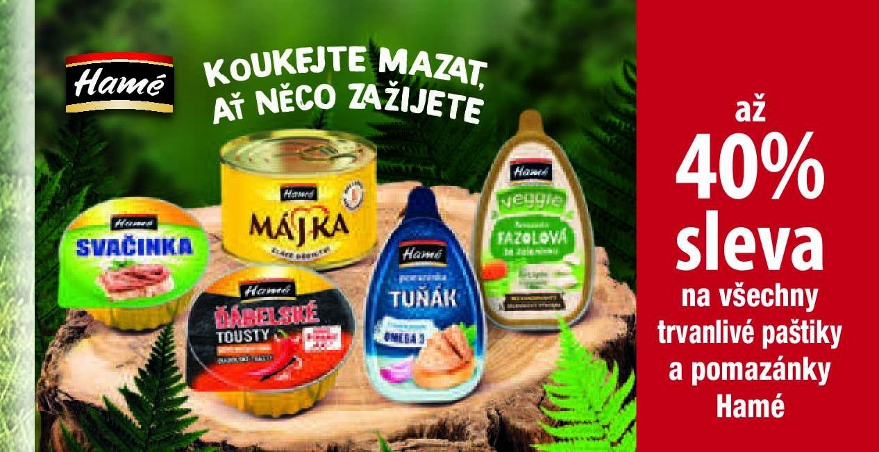 Hamé trvanlivé paštiky a pomazánky