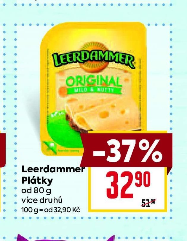 Leerdammer Plátky 80 g