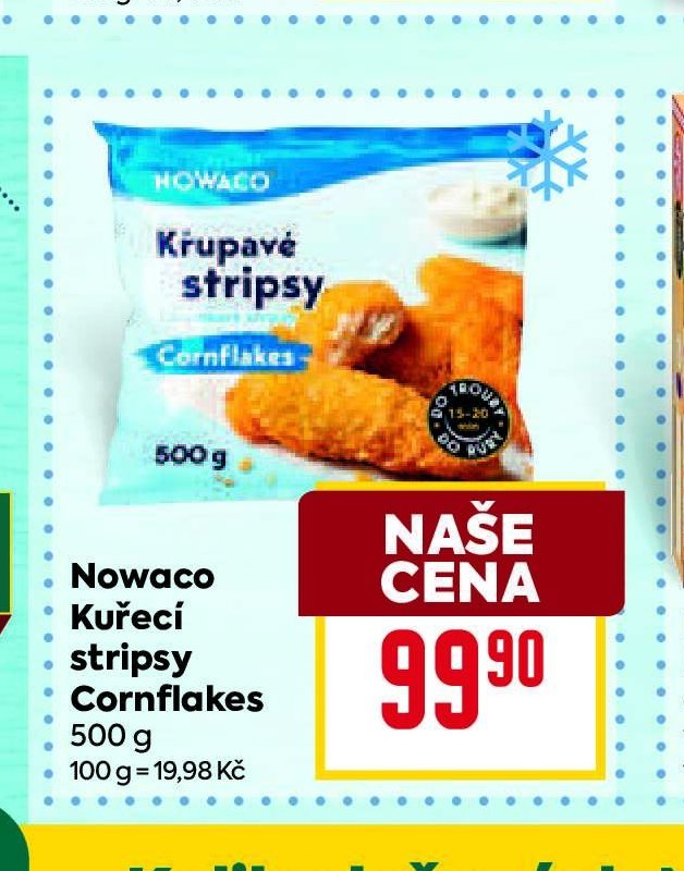 Nowaco Kuřecí stripsy Cornflakes 500 g