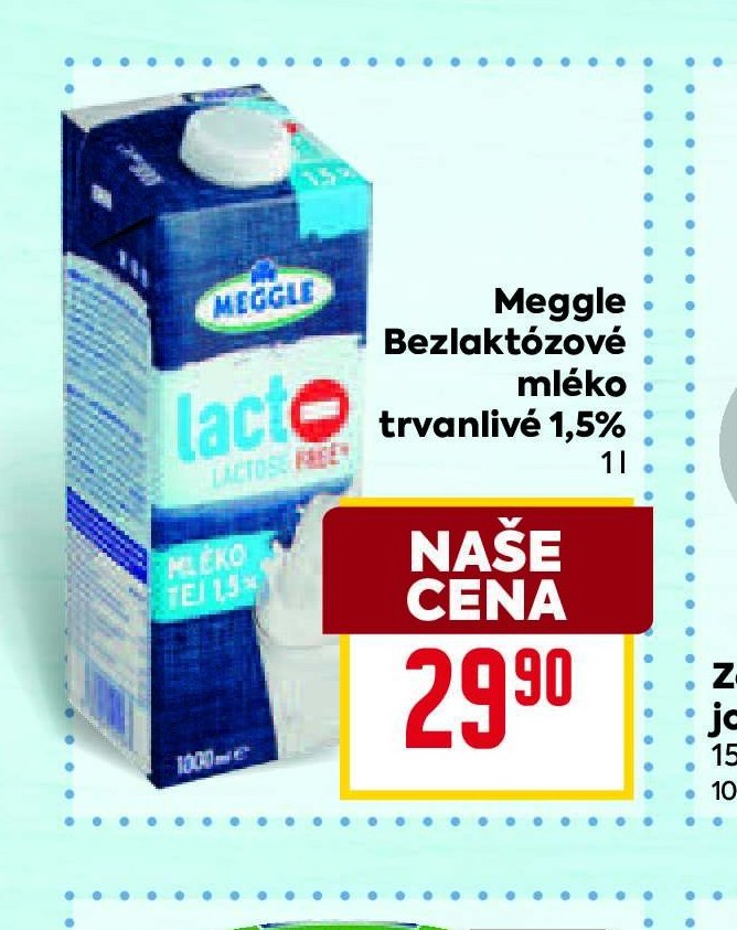 Meggle Bezlaktózové mléko trvanlivé 1,5%