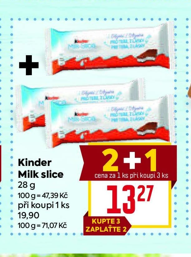 Kinder Milk slice 28 g