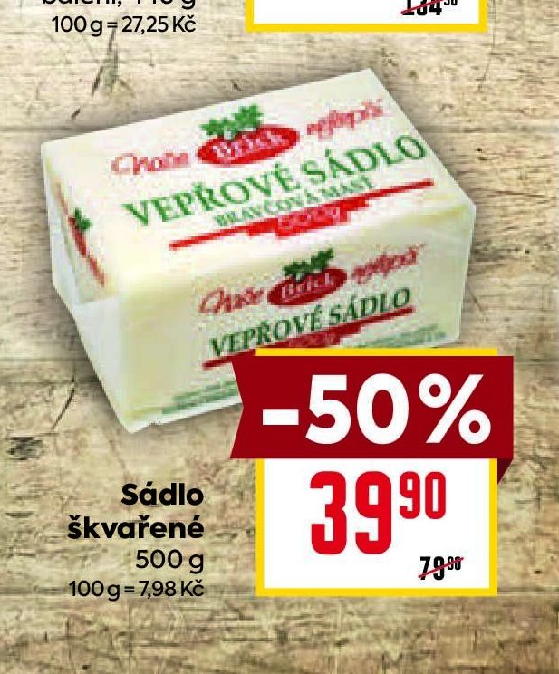 Sádlo škvarkové