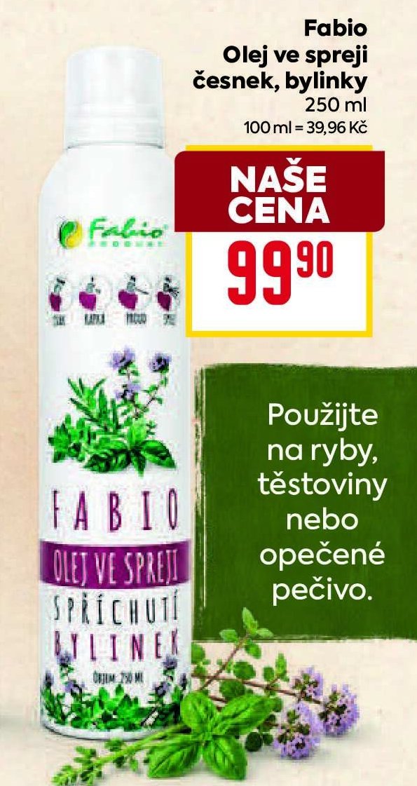 Fabio Olej ve spreji bylinky