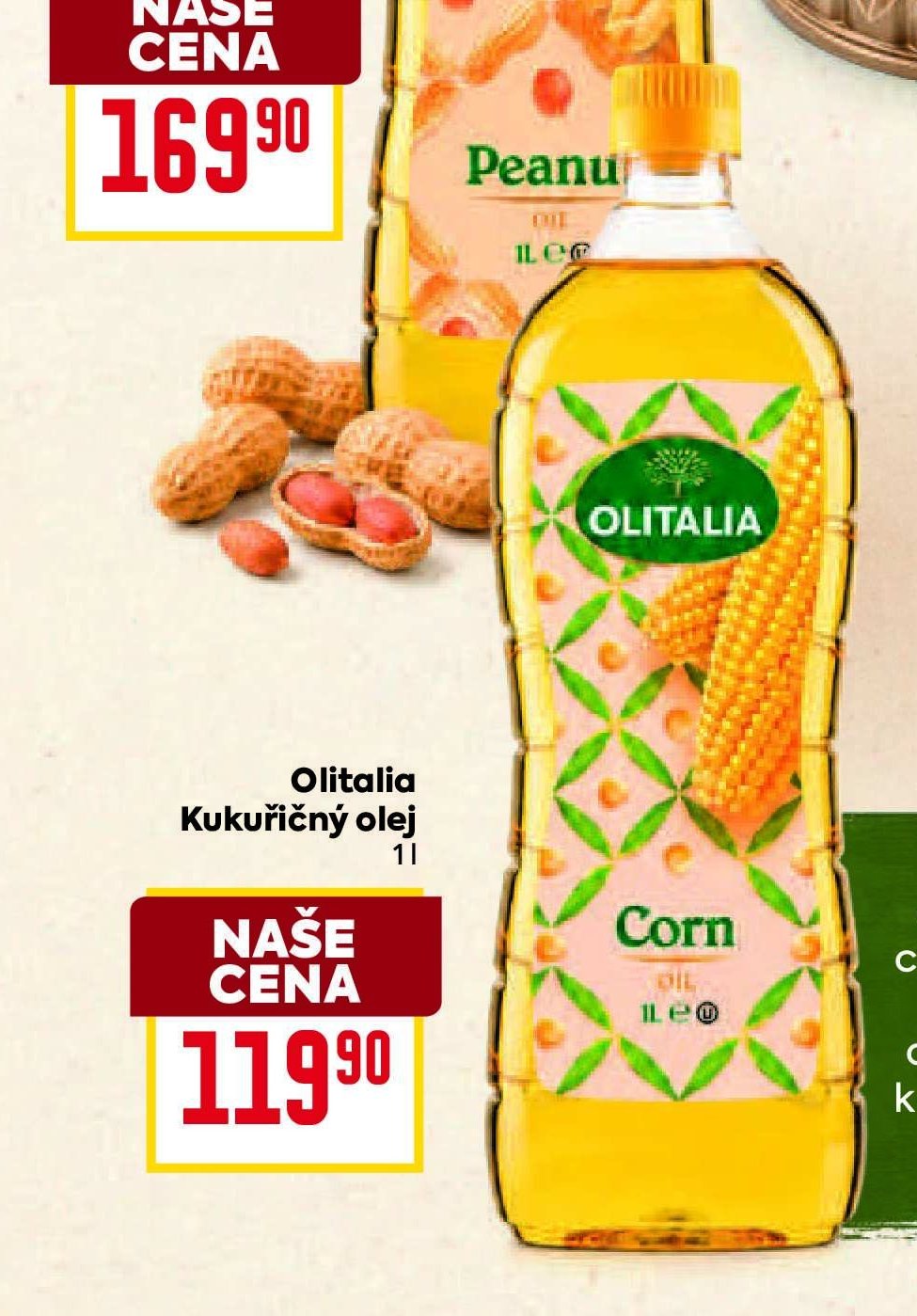 Olitalia Kukuřičný olej 1 l