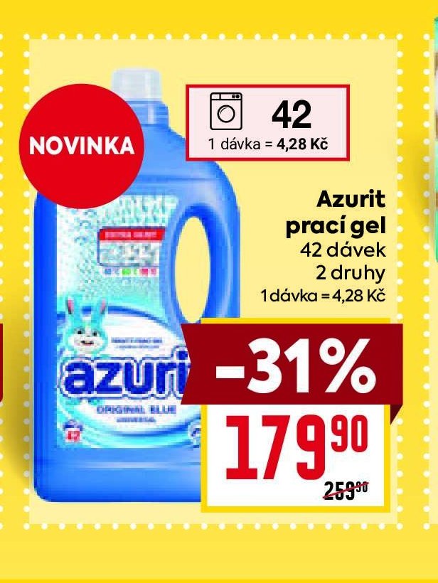 Azurit prací gel