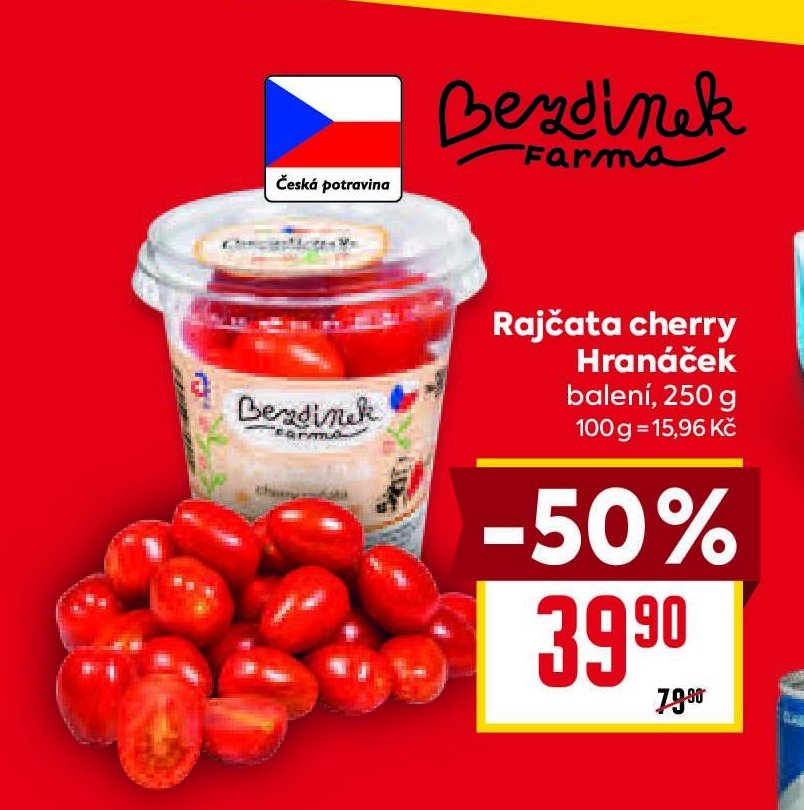 Rajčata cherry Hranáček