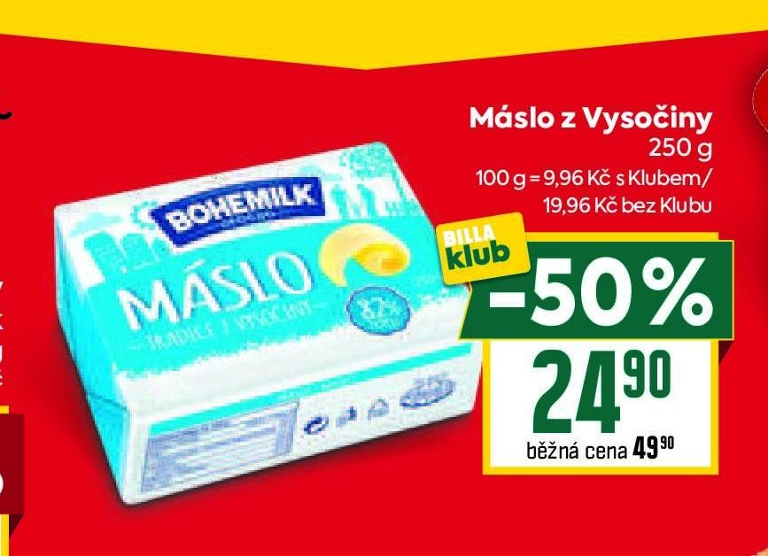 Máslo z Vysočiny