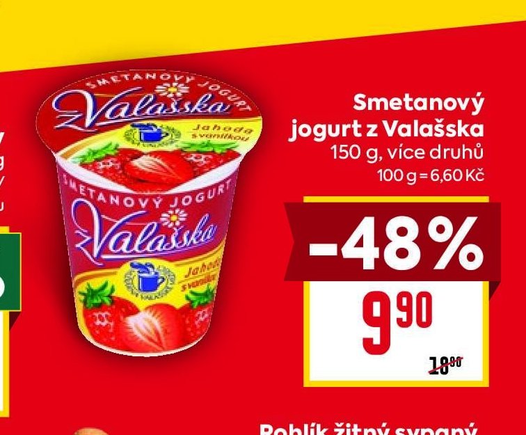 Smetanový jogurt z Valašska