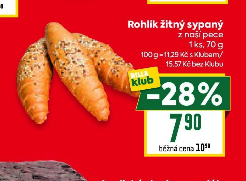 Rohlík žitný sypaný