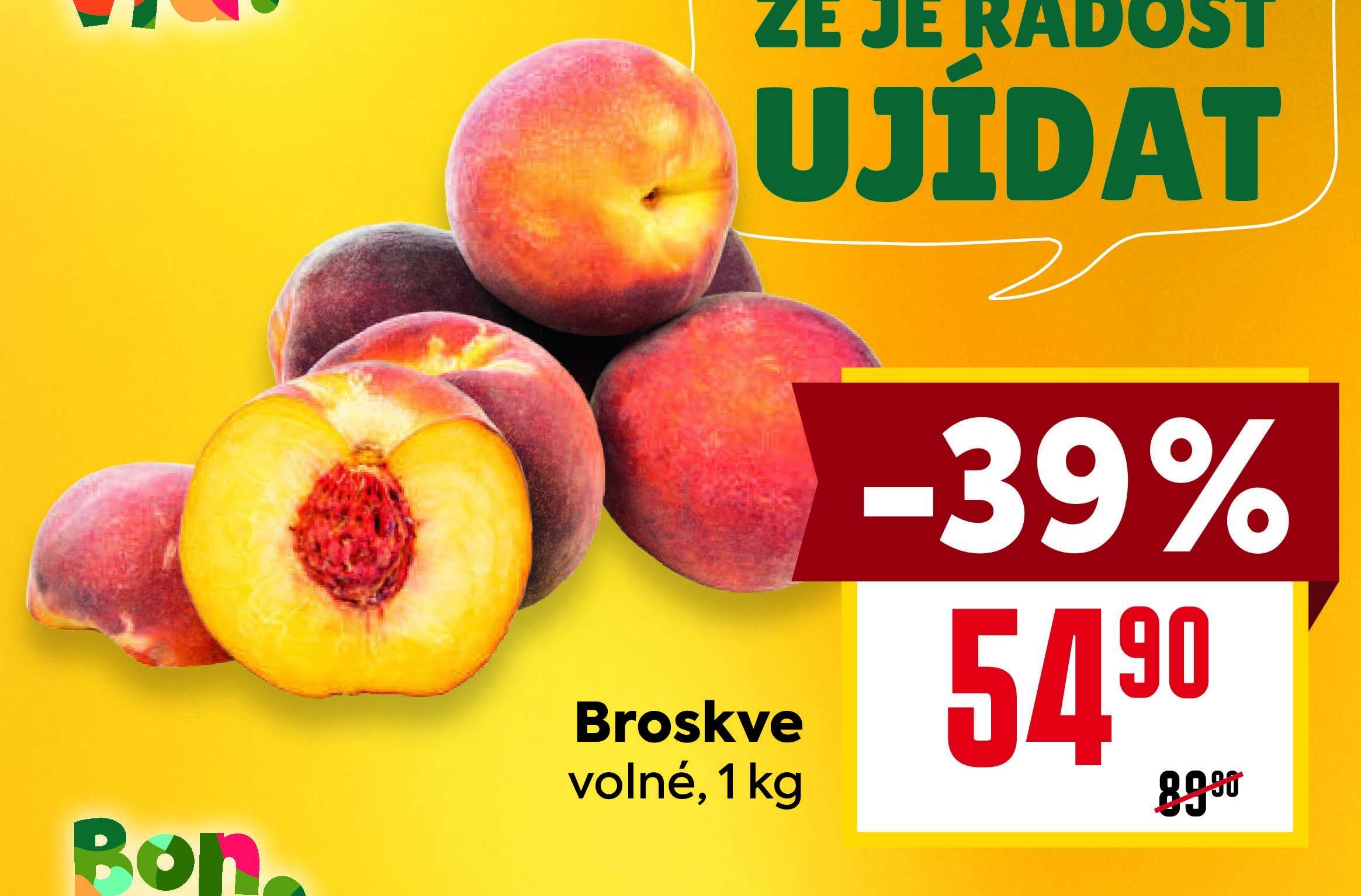 Broskve volné, 1 kg