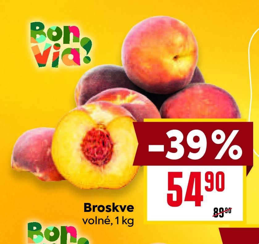 Broskve volné, 1 kg