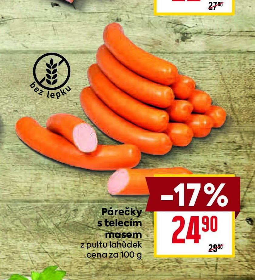 Párečky s telecím masem