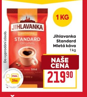 Jihlavanka Standard Mletá káva
