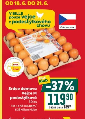 Srdce domova Vejce M podestýlková