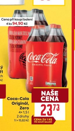 Coca-Cola Originál, Zero