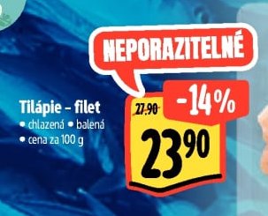 Tilápie - filet